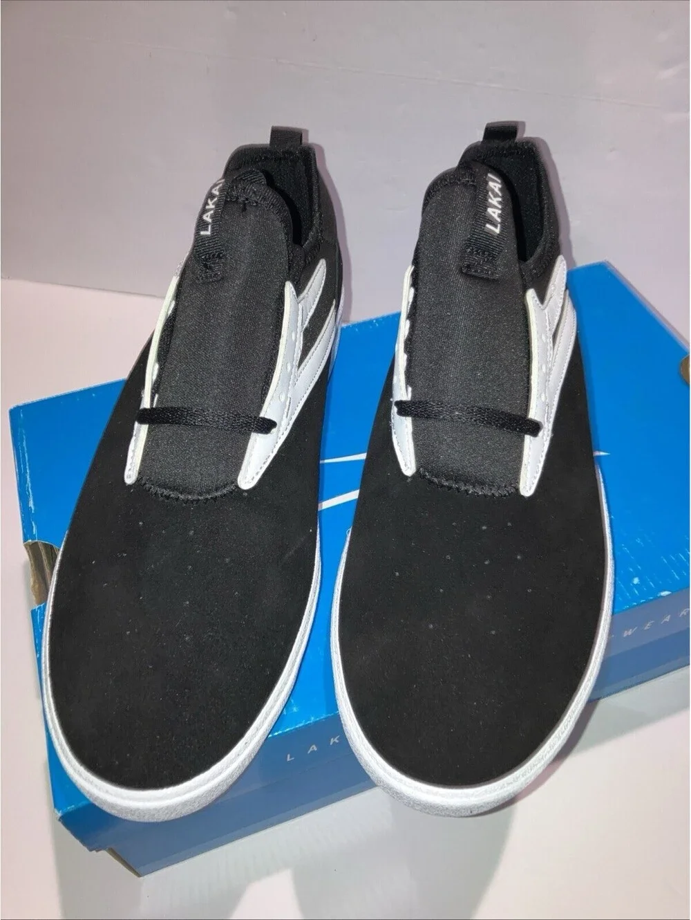 LAKAI Dover Skate Shoes Men’s Black Suede US Size 10.5 NEW
